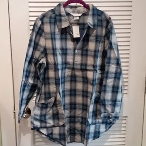 Women's flannel shirt.